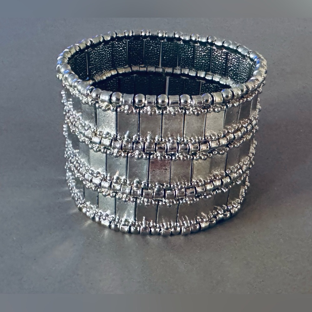 Silver Tone Cuff Bracelet
